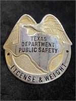 Texas Department Public Safety License & Weight