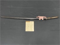 Japanese Daisho Sword w/ Black Lacquer Saya