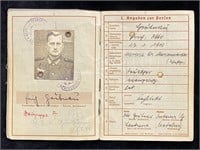 WWII German Soldier Military Wehrpass Document