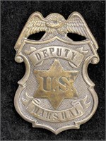 1900's Deputy U.S. Marshal Badge