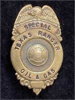 1940's Texas Ranger Special Oil & Gas Badge