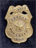 1930's Deputy Sheriff Boyd Texas Badge