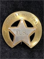 Brass & Metal U.S. Deputy Marshal Badge