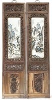 Pair of Vintage Chinese Porcelain Plaques.