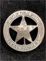1980's-1990's Texas Rangers Badge Co. E