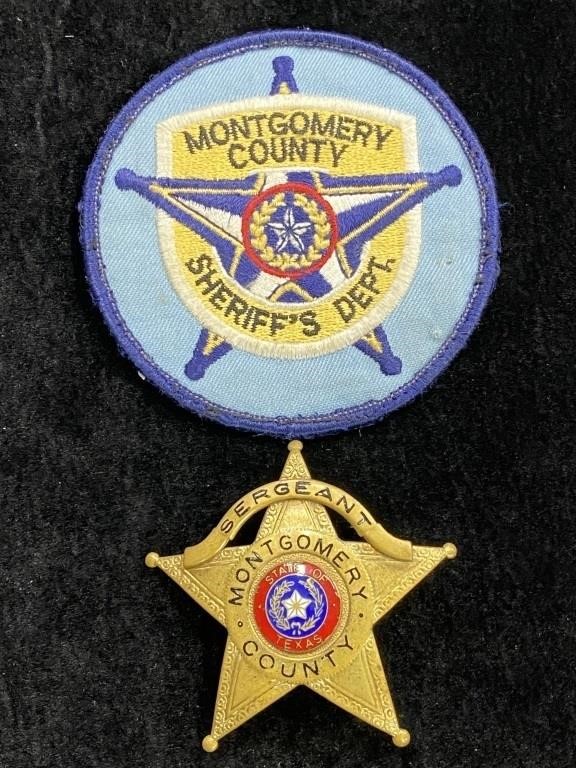 Montgomery 5 Point Sergeant County Badge