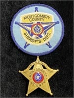 Montgomery 5 Point Sergeant County Badge