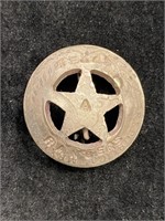 1889 Mexican Peso Texas Rangers Badge A