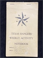 Official Texas Rangers Weekly Activity Notebook
