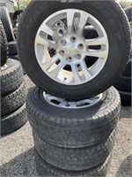 4 mastercraft 265/65R18 tires on 6 lug GM rims
