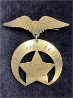 Del Rio Texas City Marshal Badge