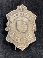 Vintage Indian Police Oklahoma Badge