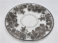 Vintage Silver Overlay Serving Plate