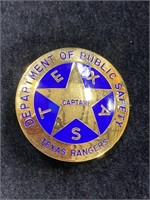 Texas Rangers Captain's Badge