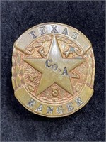 1935 Texas Rangers Badge Co. A