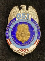 Retired 2001 OSI Special Agent Inauguration of The