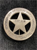 1940's Texas Rangers Captain's Badge