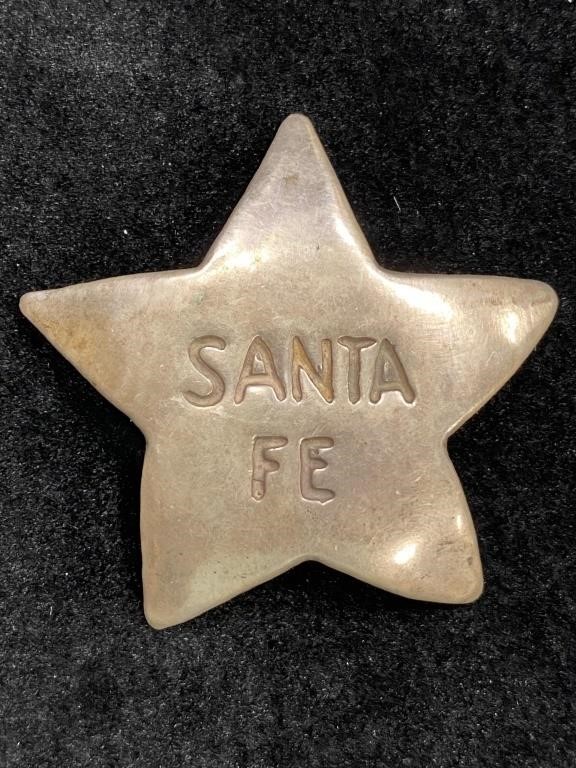 Vintage 5 Point Santa Fe Railroad Pin