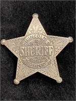 Vintage Lincoln County Sheriff Badge