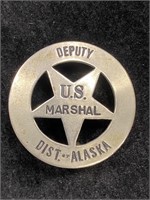 1940's-1950's U.S. Marshal Deputy Badge Dist.