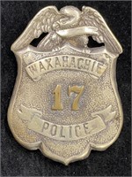 1920-1940 Waxahachie Police Badge 17