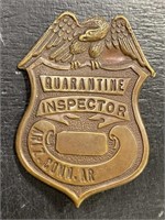 Vintage Quarantine Inspector Ariz, Conn, Ar. Badge