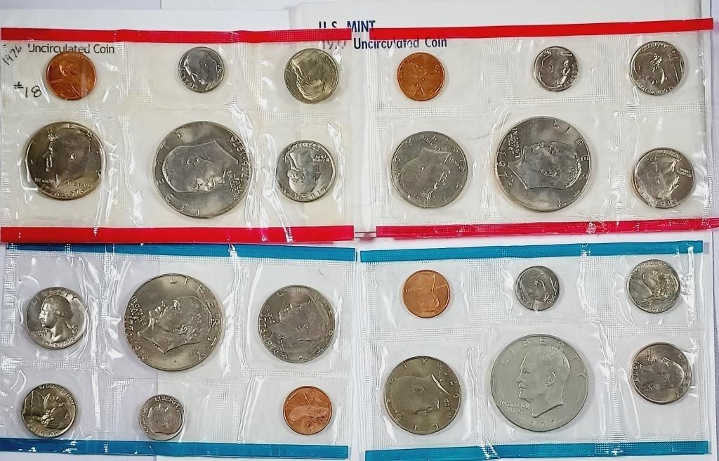 1976 & 1977  US. Mint Uncirculated sets
