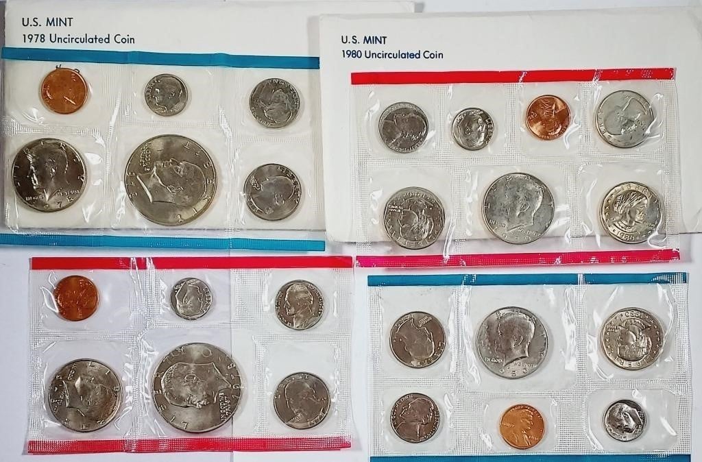 1978 & 1980  US. Mint Uncirculated sets