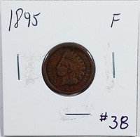 1895  Indian Head Cent   F