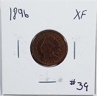 1896  Indian Head Cent   XF