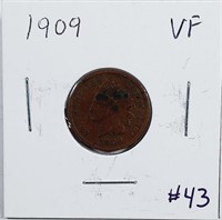 1909  Indian Head Cent   VF