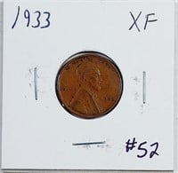 1933  Lincoln Cent   XF