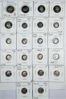 Lot of  22 Proof  Dimes & Quarters