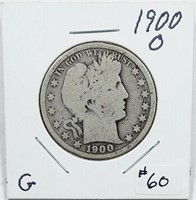 1900-O  Barber Half Dollar   G