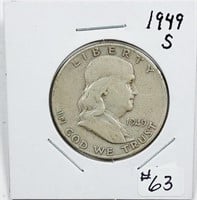 1949-S  Franklin Half Dollar   VG