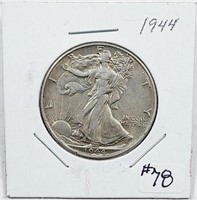 1944  Walking Liberty Half Dollar   XF