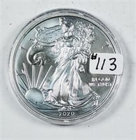 2020  $1 Silver Eagle   Unc
