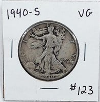 1940-S  Walking Liberty Half Dollar   VG