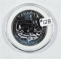 2013  $5 Canada  1 oz.  Silver Wildlife series Unc