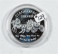 Stagecoach Silver  1 oz .999 silver round