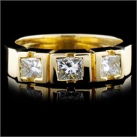 18K Yellow Gold 0.69ctw Diamond Ring