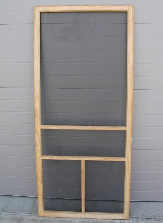 Wood Framed Screen Door - 36" x 80"