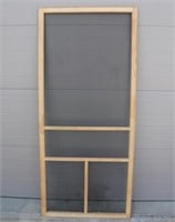 Wood Framed Screen Door - 36" x 80"