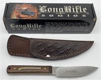 Rough Rider Patch Fixed Blade Knife w/ Leather