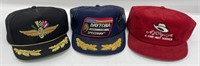 (3) Vintage Eacing SnapBack Trucker Hat / Indy