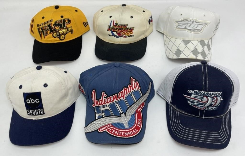Lot Of Indianapolis 500 Baseball Hats & More