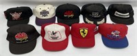 Lot Of 9 Vintage Racing SnapBack Trucker Hats