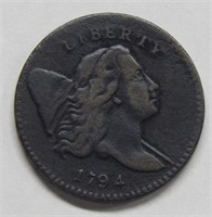 1794 Half Cent  -- Rotated Die