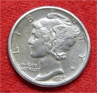 1927 S Mercury Silver Dime