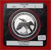 2011 Australia Dollar - Kookaburra 1 Oz Silver